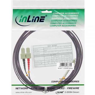 (€0,95*/1m) 20.00m InLine LWL Duplex Patchkabel 50/125 µm