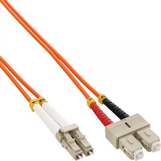 (&euro;9,80*/1m) 0.50m InLine LWL Duplex Patchkabel 50/125 &micro;m