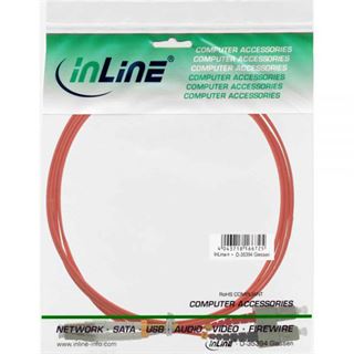 (&euro;9,80*/1m) 0.50m InLine LWL Duplex Patchkabel 50/125 &micro;m