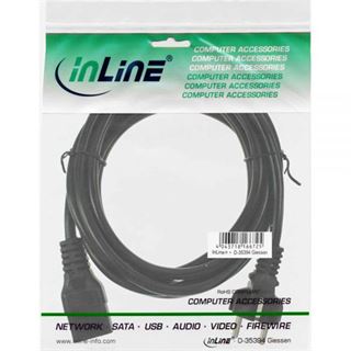 (€5,45*/1m) 2.00m InLine Stromkabel Schutzkontakt Stecker auf