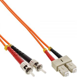 0.50m InLine LWL Duplex Patchkabel 62,5/125 µm OM1 SC Stecker