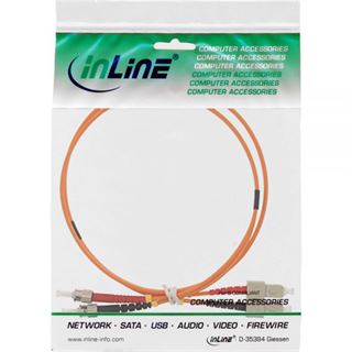 0.50m InLine LWL Duplex Patchkabel 62,5/125 µm OM1 SC Stecker