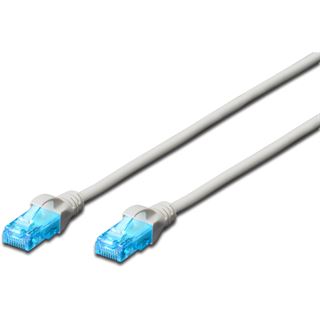 (&euro;1,63*/1m) 3.00m Digitus Cat. 5e Patchkabel U/UTP RJ45 Stecker