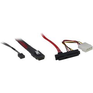 (€35,80*/1m) 0.50m Inter-Tech SAS Adapterkabel SFF-8087 Stecker