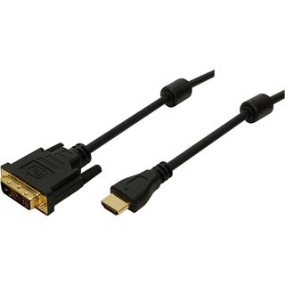 (&euro;3,45*/1m) 2.00m LogiLink HDMI Adapterkabel HDMI-Stecker auf
