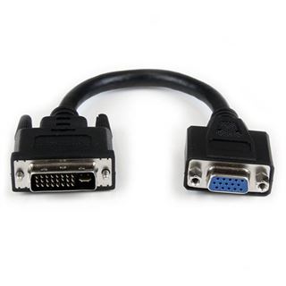 (€59,50*/1m) 0.20m Startech VGA Adapterkabel DVI 24+5 Buchse auf