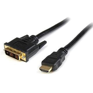 (€4,30*/1m) 3.00m Startech HDMI Adapterkabel HDMI-Kabeln auf DVI