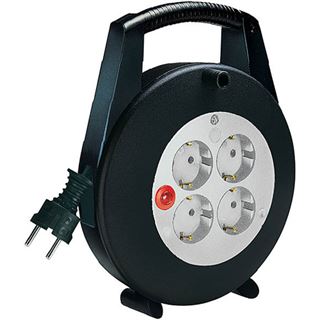 Brennenstuhl Kabeltrommel Vario Line 4fach 5m schwarz