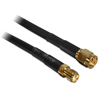 (€3,49*/1m) 10.00m Delock WLAN Antennenkabel SMA Stecker auf SMA