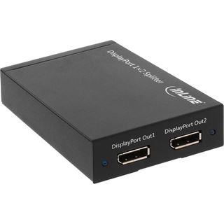 InLine Displayport 1.2 Splitter aktiv DisplayPort Buchse auf