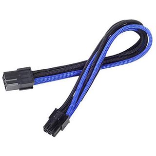 Silverstone 6-Pin-PCIe zu 6-Pin-PCIe Kabel 250mm - schwarz/blau