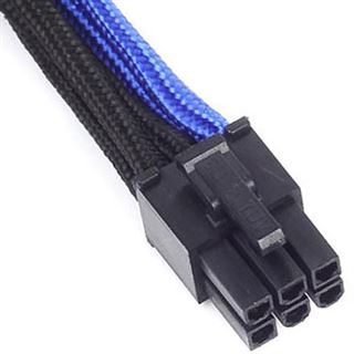 Silverstone 6-Pin-PCIe zu 6-Pin-PCIe Kabel 250mm - schwarz/blau