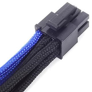 Silverstone 6-Pin-PCIe zu 6-Pin-PCIe Kabel 250mm - schwarz/blau