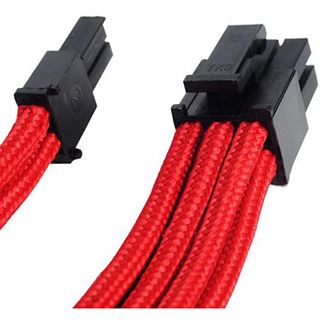 Silverstone 8-Pin-PCIe auf 6+2-Pin-PCIe Verlängerung - 250mm rot