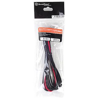 Silverstone EPS 8-Pin zu EPS/ATX 4+4-Pin Kabel, 300mm - schwarz/rot
