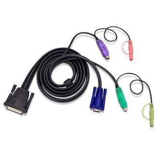 ATEN Oktopuskabel PS/2 mit Audio, 2,0 m