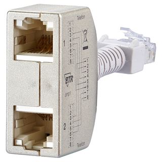 Metz Connect BTR Cable Sharing Adapter, Cat 5, 2x Telefon