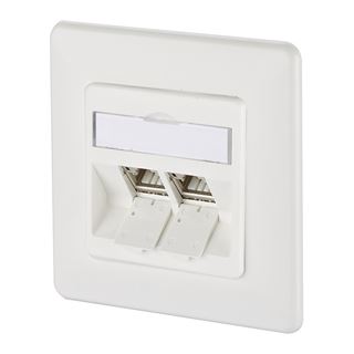 Metz Connect BTR Datendose C6Amodul, Cat 6A (ISO), 270°, 2-fach,