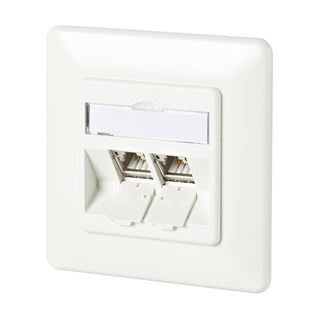 Metz Connect BTR Datendose C6Amodul, Cat 6A (ISO), 180°, 2-fach,