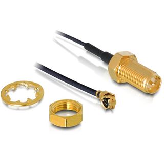 (&euro;28,29*/1m) 0,35m Delock WLAN Anschlusskabel MHF Stecker auf