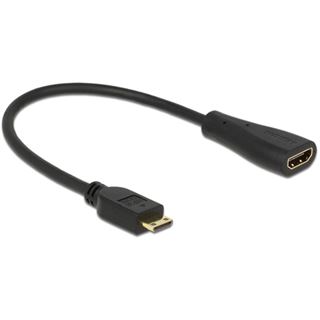 Delock HDMI Kabel Ethernet A auf mini C Bu/St 0.23m