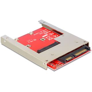 Delock SATA Adapter 22pin -> mSATA inkl. 2,5" Rahmen