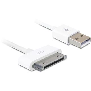 Delock iPhone 4 Kabel 30pin auf USB A St/St 1.80m weiß