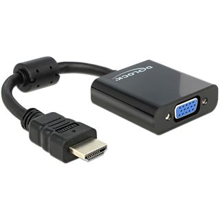 Delock HDMI Adapter High-Speed HDMI-Stecker auf VGA 15pol Buchse