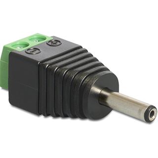 Delock Adapter Terminalblock 2Pin -> DC 1,3 x 3,5mm Stecker