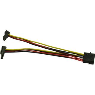 (€26,00*/1m) 0.15m Inter-Tech SATA Stromadapterkabel gewinkelt