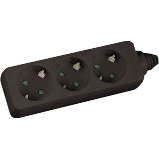 (&euro;2,63*/1m) 5.00m InLine Steckdosenleiste Schwarz 3 (16435)