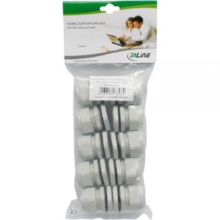InLine Kabeldurchführung PG 29 Nylon IP68 18-25mm, grau, 10