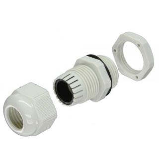 InLine Kabeldurchführung PG 13.5 Nylon IP68 6-12mm, grau, 10