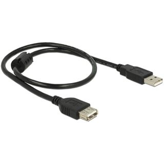 (&euro;9,80*/1m) 0.50m Delock USB2.0 Verl&auml;ngerungskabel USB A