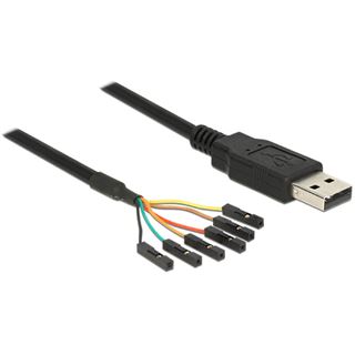 1.80m Delock Adapterkabel USB A Stecker auf TTL 6 Pin Pin Header
