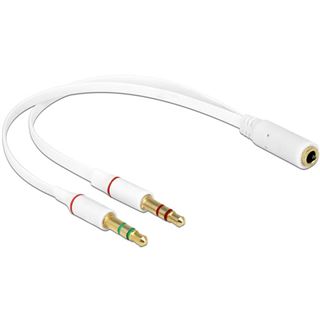 (€24,50*/1m) 0.20m Delock Audio Adapterkabel 3.5mm Klinke Buchse