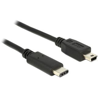 (&euro;6,90*/1m) 1.00m Delock USB2.0 Anschlusskabel USB C Stecker auf