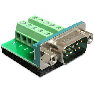 DeLOCK Terminalblock auf Sub-D 9Pin Stecker