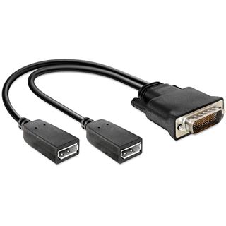 Delock Displayport Adapter DMS-59 Stecker auf 2xDisplayport Buchse