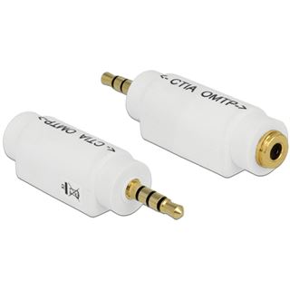 Delock Audio Adapter 3.5mm Klinke Stecker CTIA auf 3.5mm Klinke