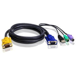 (&euro;7,72*/1m) 1.80m ATEN Technology KVM Anschlusskabel VGA 15pol
