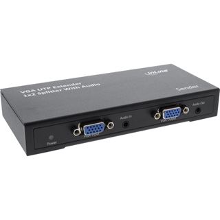 InLine 1 zu 2 VGA Extender & Splitter &uuml;ber UTP mit Audio