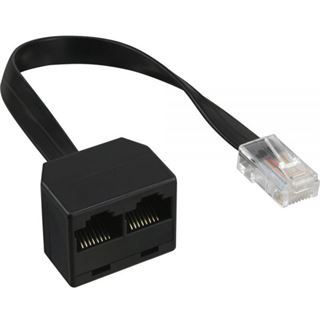 InLine ISDN Verteiler 1x RJ45 St an 2x RJ45 Bu mit Kabel ohne