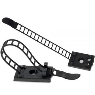 InLine Kabelbinder mit B&uuml;ndelklemme x64mm schwarz 10 St&uuml;ck