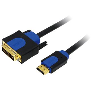 (&euro;5,45*/1m) 2.00m LogiLink HDMI Adapterkabel HDMI auf DVI 18+1