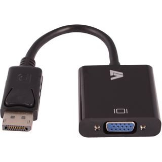 V7 Displayport Adapter Displayport Stecker auf VGA 15pol Buchse