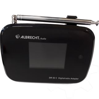 Albrecht DR 52 C Digitalradio-Adapter, DAB+/UKW, schwarz