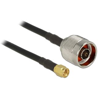 2.50m Delock Antenne Adapterkabel CFD 200 SMA Stecker auf N Stecker