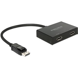 Delock Splitter Displayport 1.2 in zu 2 x Displayport out