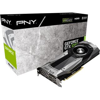 8GB PNY GeForce GTX 1080 Founders Edition Aktiv PCIe 3.0 x16 (Retail)